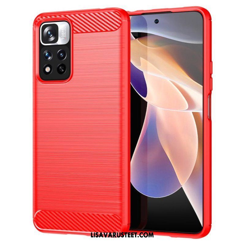 Kuori Xiaomi Redmi Note 11 Pro Plus 5G Harjattua Hiilikuitua