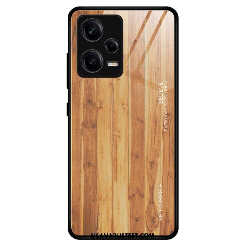 Kuori Xiaomi Redmi Note 12 Pro Wood Design Karkaistu Lasi