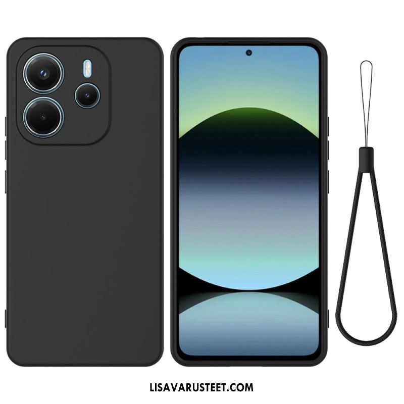 Kuori Xiaomi Redmi Note 14 4g Nestemäinen Silikoni Hihnalla