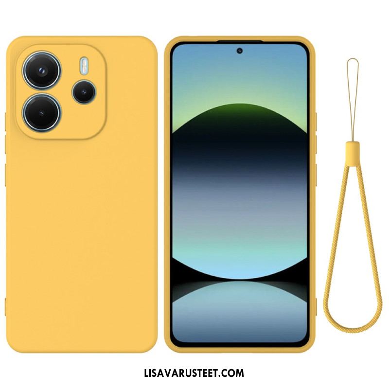 Kuori Xiaomi Redmi Note 14 4g Nestemäinen Silikoni Hihnalla