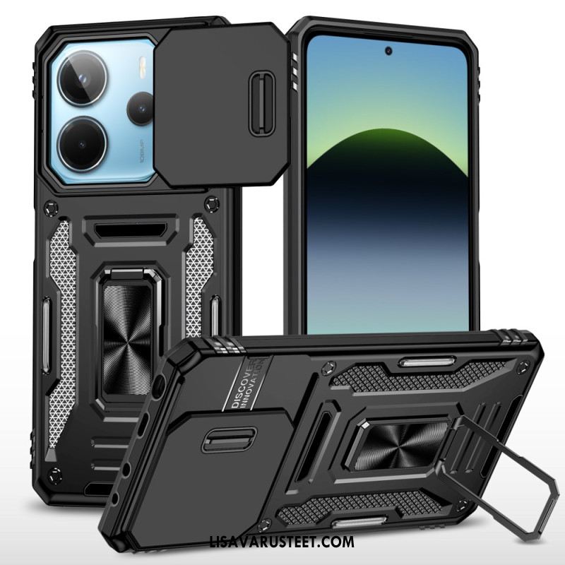 Kuori Xiaomi Redmi Note 14 5g Erittäin Kestävä Jalustalla Ja Linssinsuojalla
