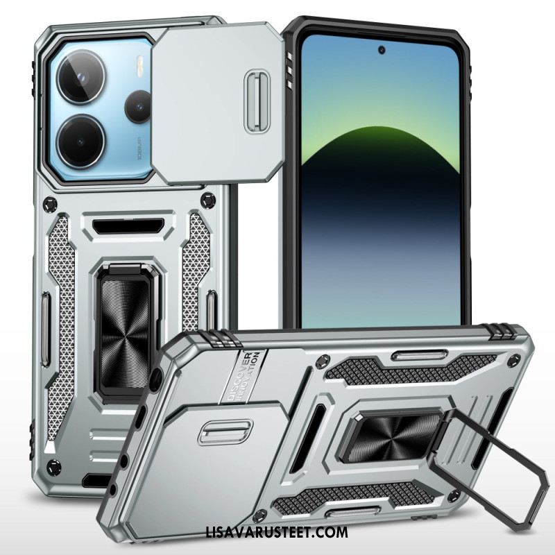 Kuori Xiaomi Redmi Note 14 5g Erittäin Kestävä Jalustalla Ja Linssinsuojalla