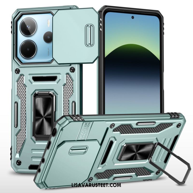 Kuori Xiaomi Redmi Note 14 5g Erittäin Kestävä Jalustalla Ja Linssinsuojalla