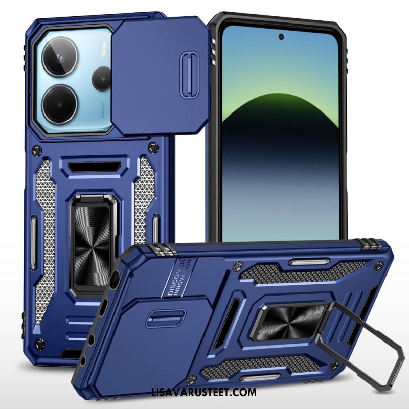 Kuori Xiaomi Redmi Note 14 5g Erittäin Kestävä Jalustalla Ja Linssinsuojalla