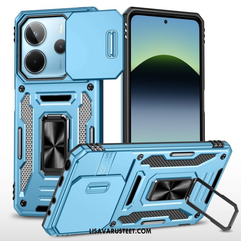 Kuori Xiaomi Redmi Note 14 5g Erittäin Kestävä Jalustalla Ja Linssinsuojalla