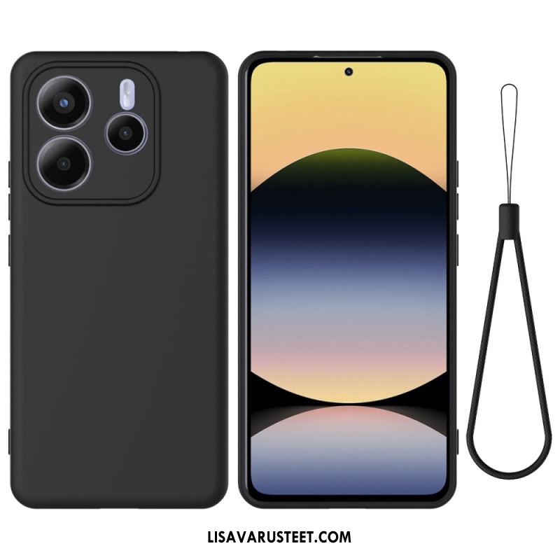 Kuori Xiaomi Redmi Note 14 5g Nestemäinen Silikoni Ja Nauhallinen