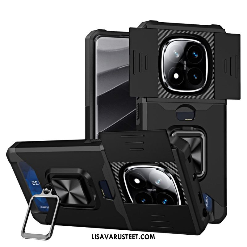 Kuori Xiaomi Redmi Note 14 Pro 4g Linssinsuojus Ja Korttikotelo Suojakuori