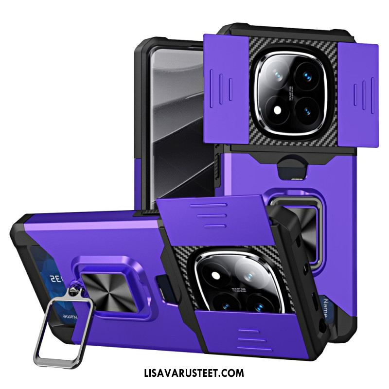 Kuori Xiaomi Redmi Note 14 Pro 4g Linssinsuojus Ja Korttikotelo Suojakuori