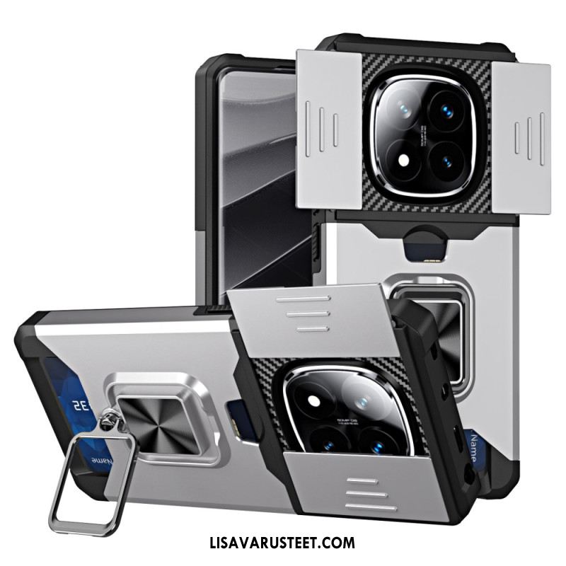 Kuori Xiaomi Redmi Note 14 Pro 4g Linssinsuojus Ja Korttikotelo Suojakuori