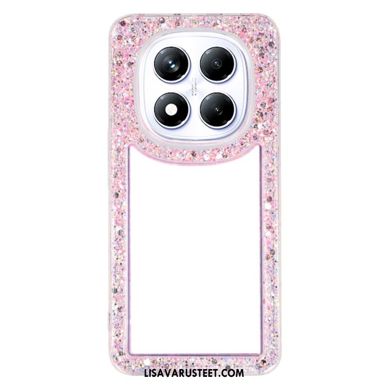 Kuori Xiaomi Redmi Note 14 Pro 4g Läpinäkyvä Kimaltelevilla Reunoilla Suojakuori