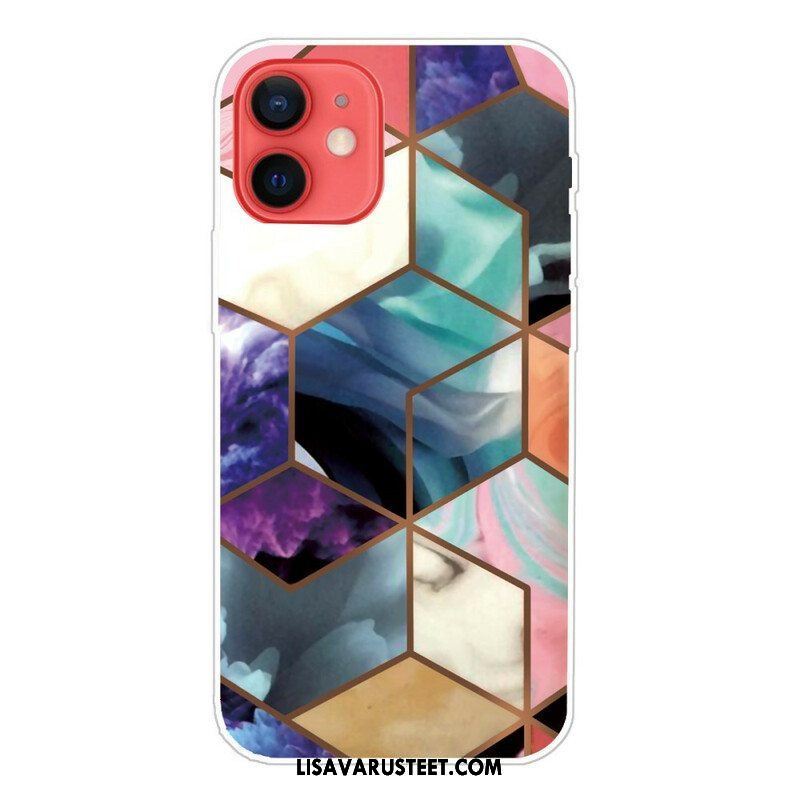 Kuori iPhone 13 Mini Decline Geometric Marble