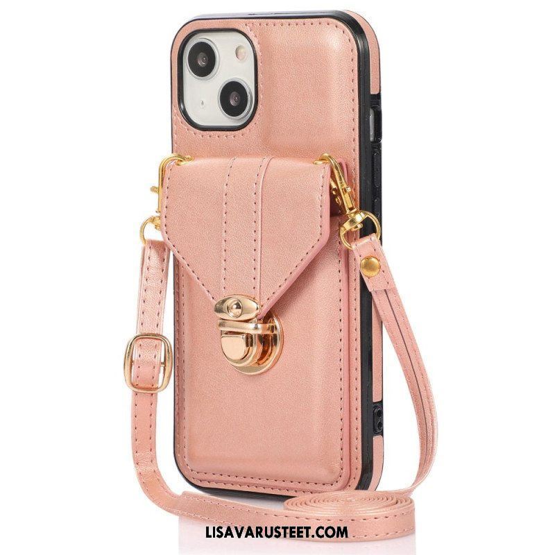 Kuori iPhone 14 Lompakkokotelo Crossbody Lompakko