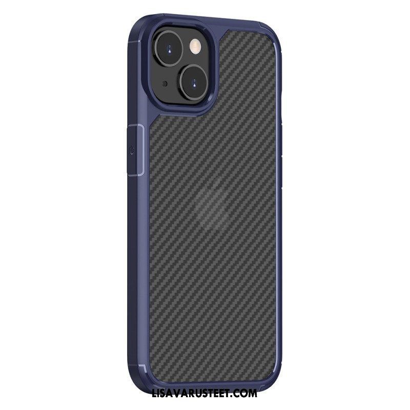Kuori iPhone 14 Läpinäkyvä Hiilikuitu
