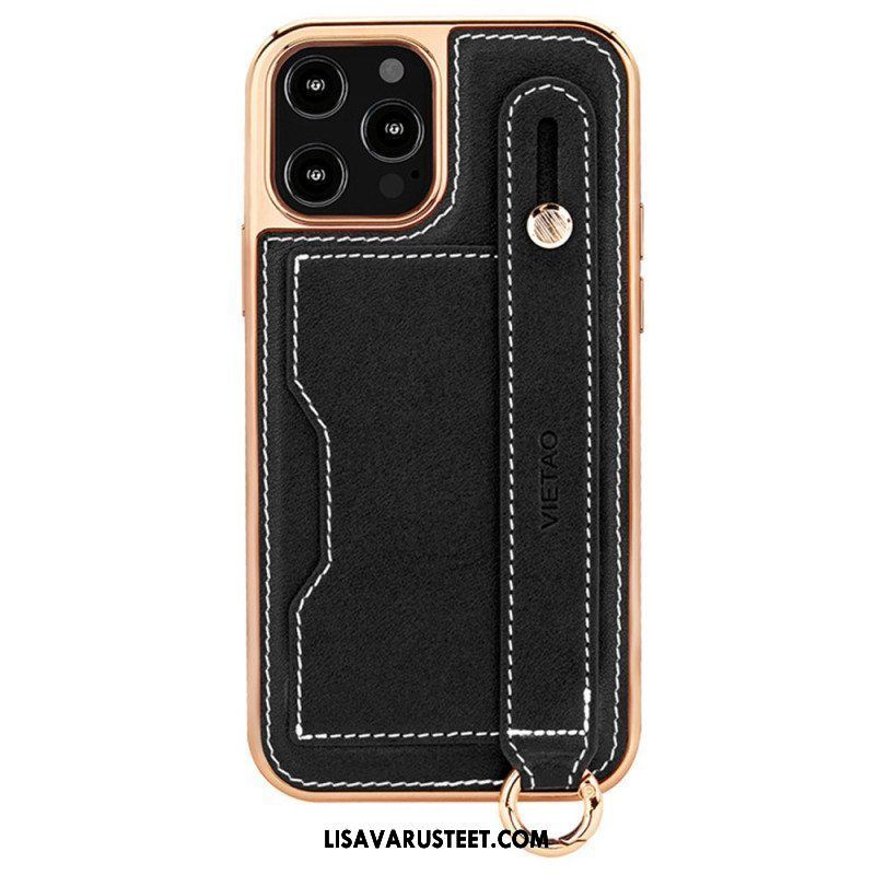 Kuori iPhone 14 Pro Max Korttikotelo Tukihihnalla Vietao