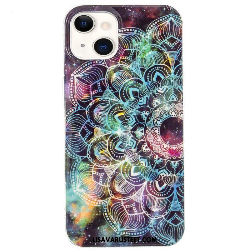 Kuori iPhone 15 Plus Fluoresoiva Mandala