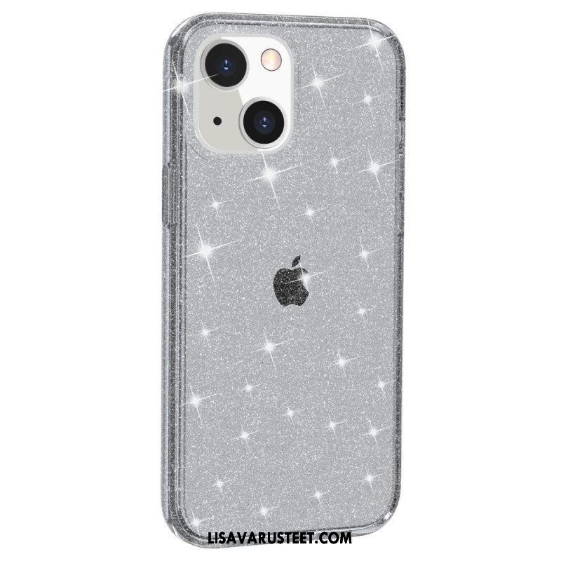 Kuori iPhone 15 Plus Läpinäkyvä Glitter