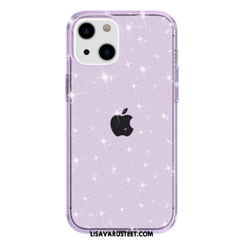 Kuori iPhone 15 Plus Läpinäkyvä Glitter