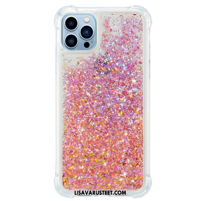 Kuori iPhone 15 Pro Glitteriä