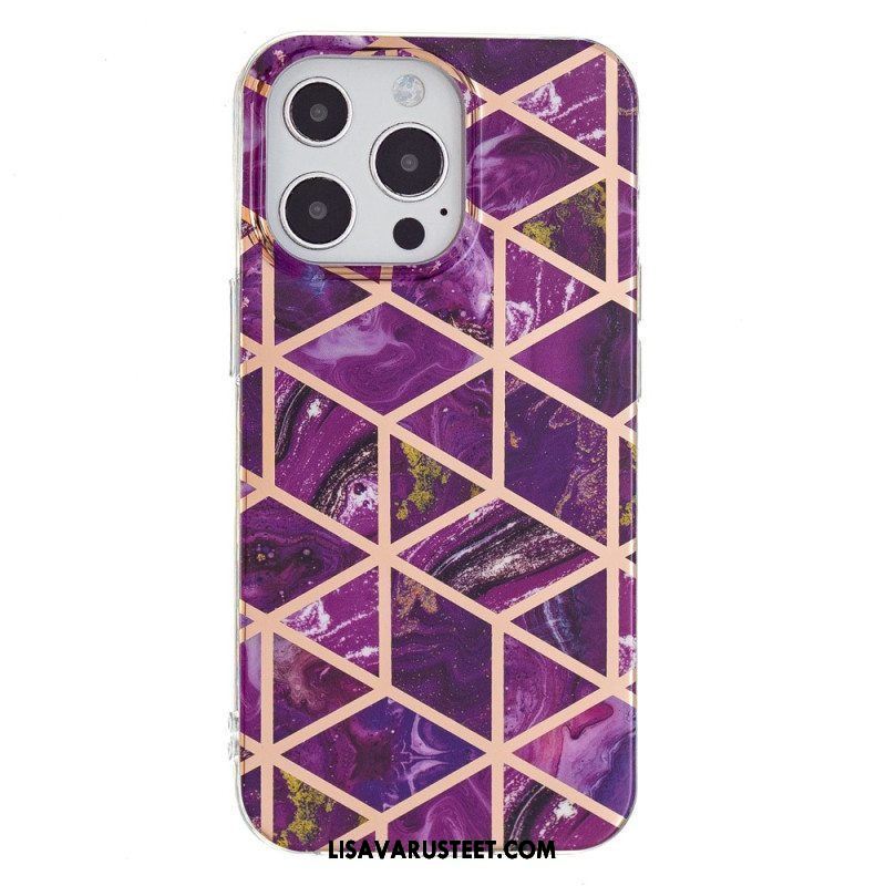Kuori iPhone 15 Pro Max Geometrinen Marmori