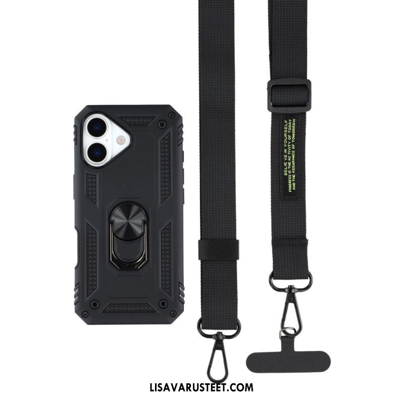 Kuori iPhone 17 Armeijatason Suojaus Olkahihnalla Suojakuori