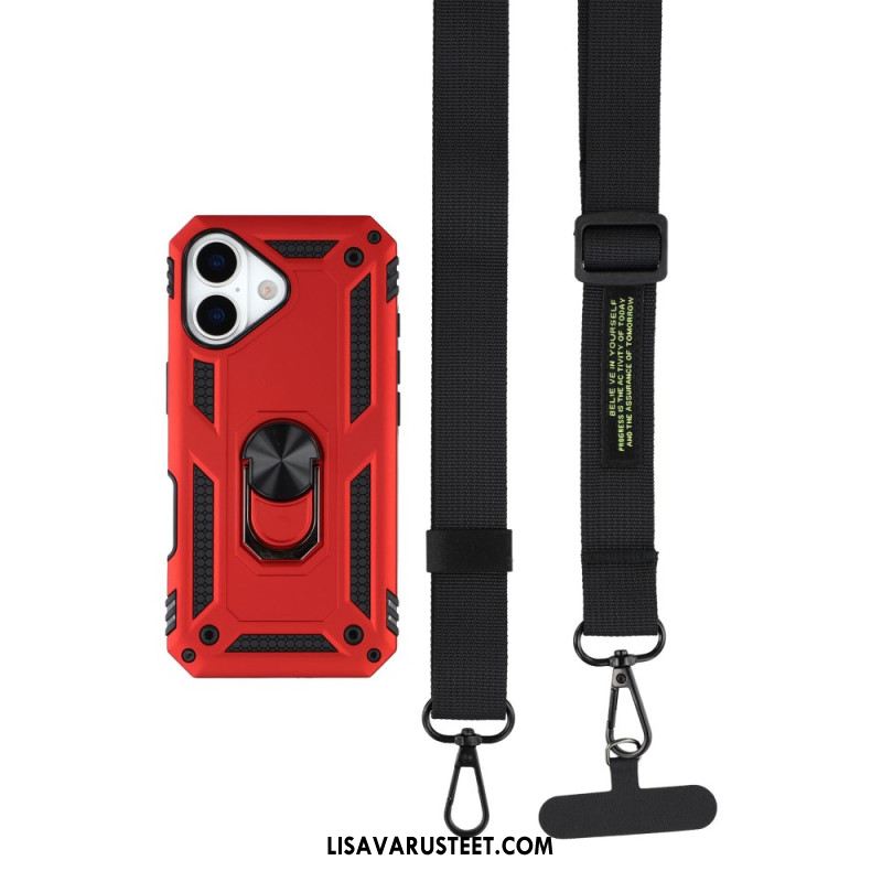 Kuori iPhone 17 Armeijatason Suojaus Olkahihnalla Suojakuori