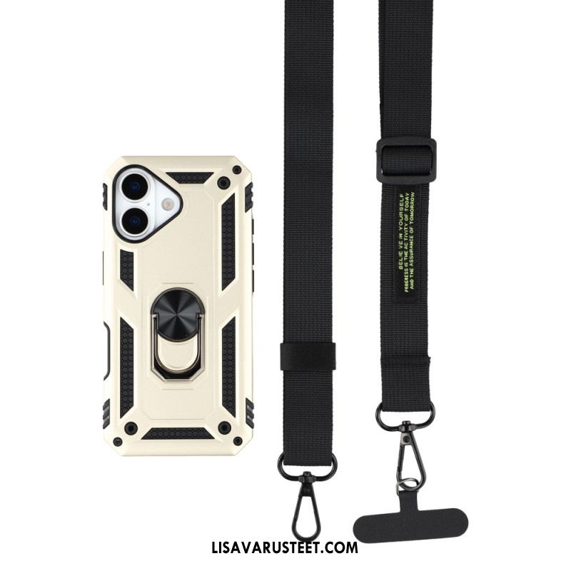 Kuori iPhone 17 Armeijatason Suojaus Olkahihnalla Suojakuori