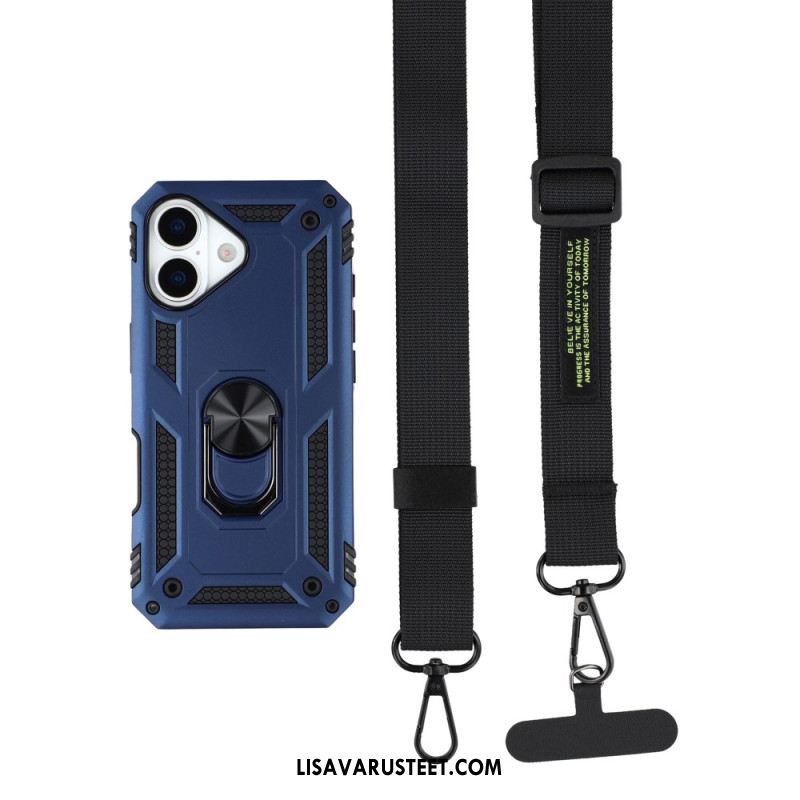 Kuori iPhone 17 Armeijatason Suojaus Olkahihnalla Suojakuori