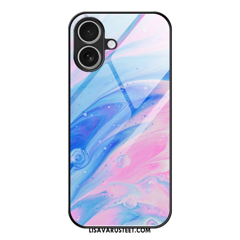 Kuori iPhone 17 Karkaistusta Lasista Valmistettu Marmorikuvio