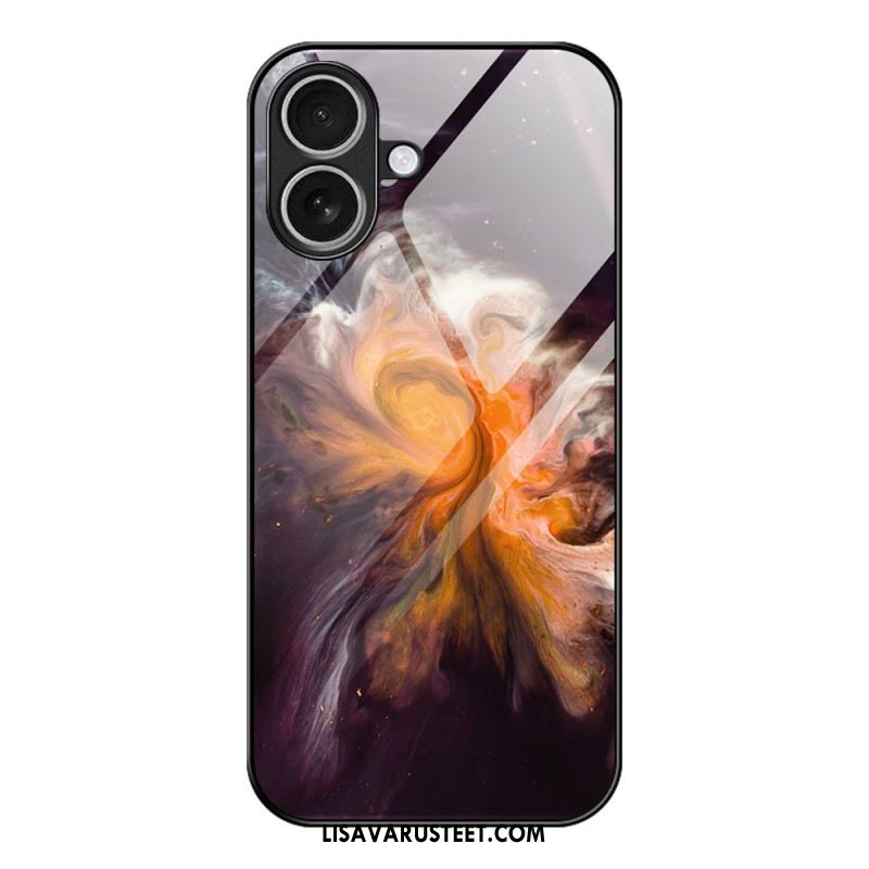 Kuori iPhone 17 Karkaistusta Lasista Valmistettu Marmorikuvio