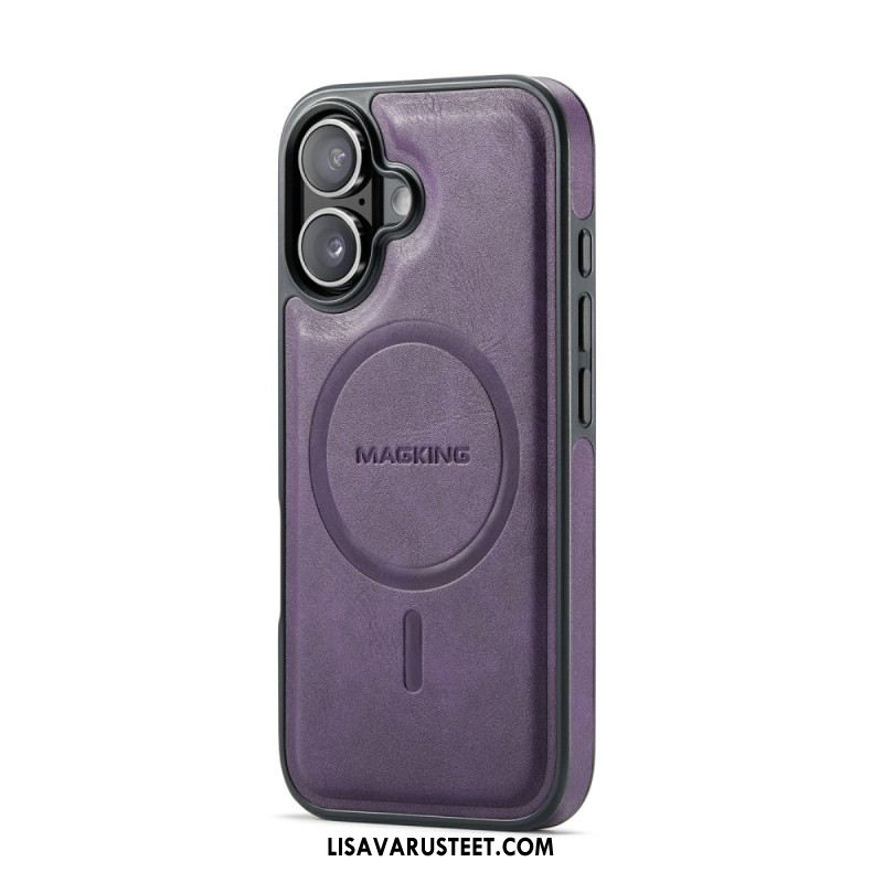 Kuori iPhone 17 Magsafe-yhteensopiva Premium Leather Effectin Kanssa