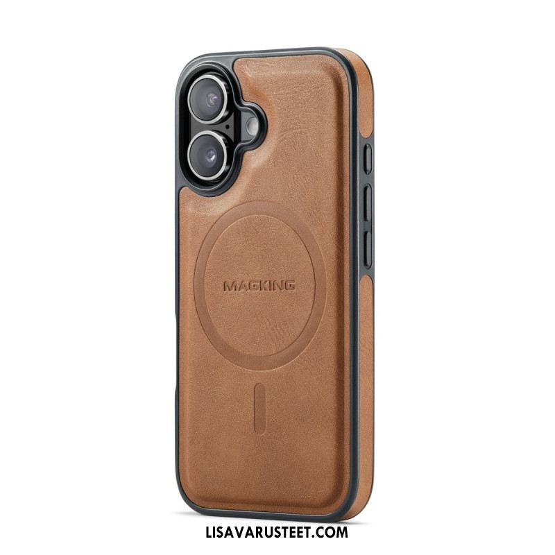 Kuori iPhone 17 Magsafe-yhteensopiva Premium Leather Effectin Kanssa