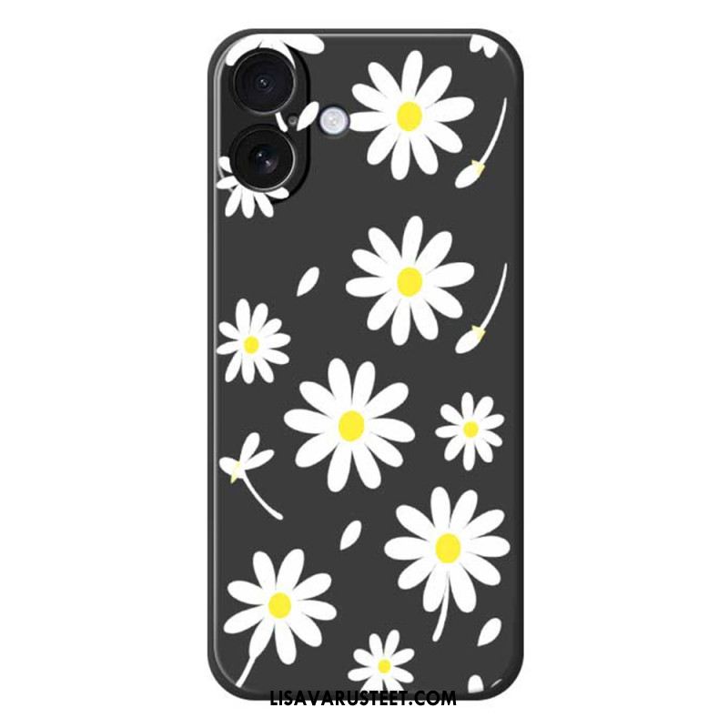 Kuori iPhone 17 Nestemäisestä Silikonista Valmistetut Päivänkakkarat Suojakuori