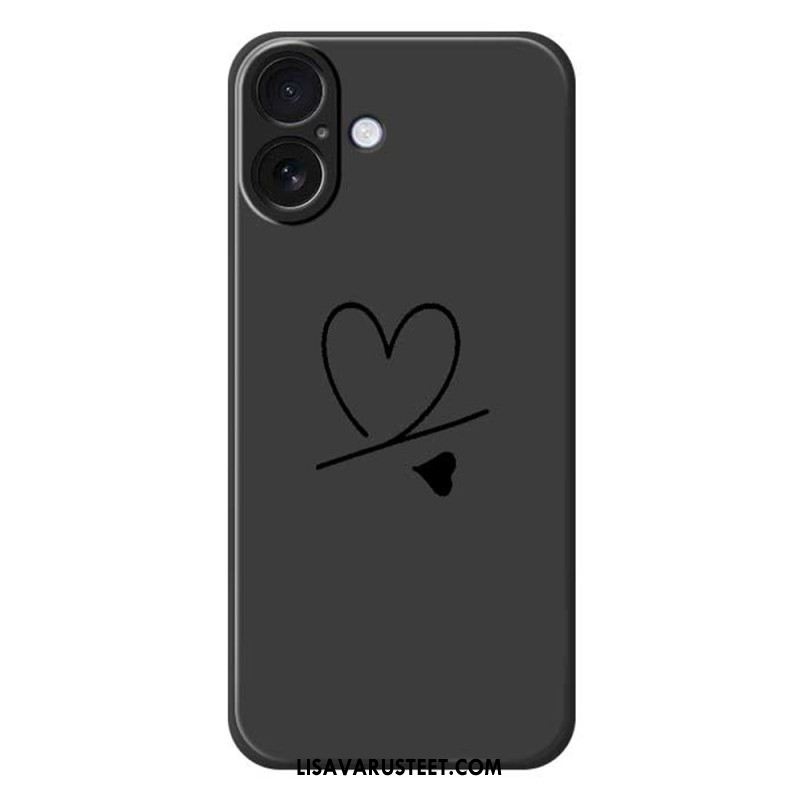 Kuori iPhone 17 Nestemäisestä Silikonista Valmistetut Sydämet