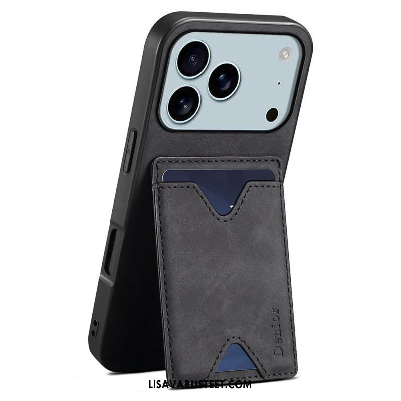 Kuori iPhone 17 Pro Denior-korttikotelo Ja Jalusta