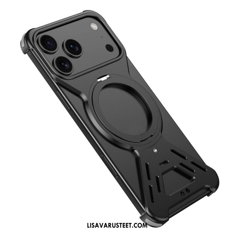 Kuori iPhone 17 Pro Magsafe-puskuri Pyörivällä Jalustalla Suojakuori