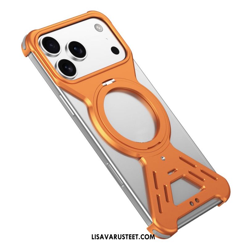 Kuori iPhone 17 Pro Magsafe-puskuri Pyörivällä Jalustalla Suojakuori