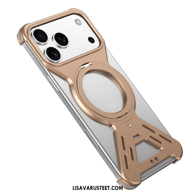 Kuori iPhone 17 Pro Magsafe-puskuri Pyörivällä Jalustalla Suojakuori