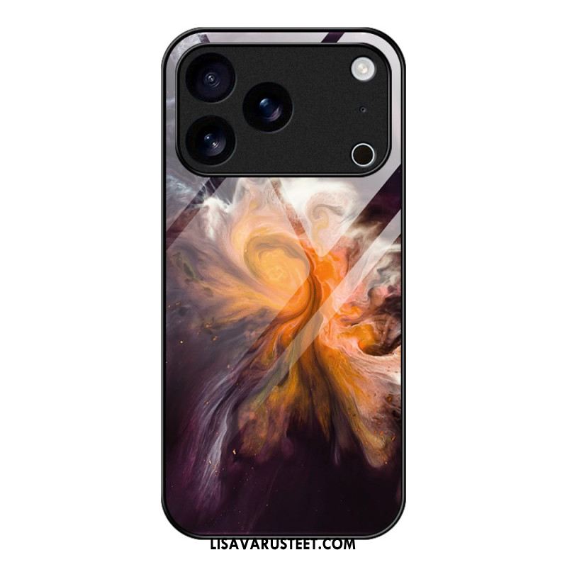 Kuori iPhone 17 Pro Marmorikuvioinen Lasi Suojakuori