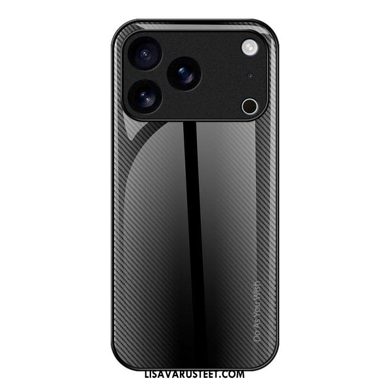 Kuori iPhone 17 Pro Max Hiilikuitukarkaistu Lasi