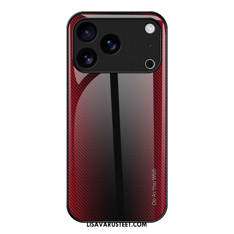 Kuori iPhone 17 Pro Max Hiilikuitukarkaistu Lasi