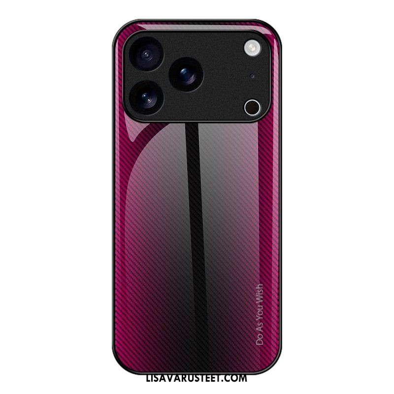 Kuori iPhone 17 Pro Max Hiilikuitukarkaistu Lasi