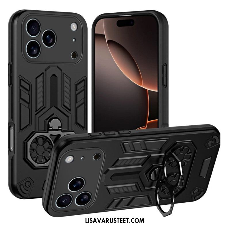 Kuori iPhone 17 Pro Max Sormuksen Pidike Ja Tukijalka