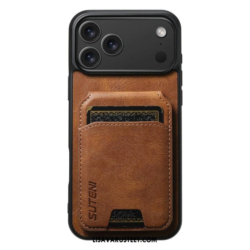 Kuori iPhone 17 Pro Max Vahakuvioitu Korttikotelo Suteni