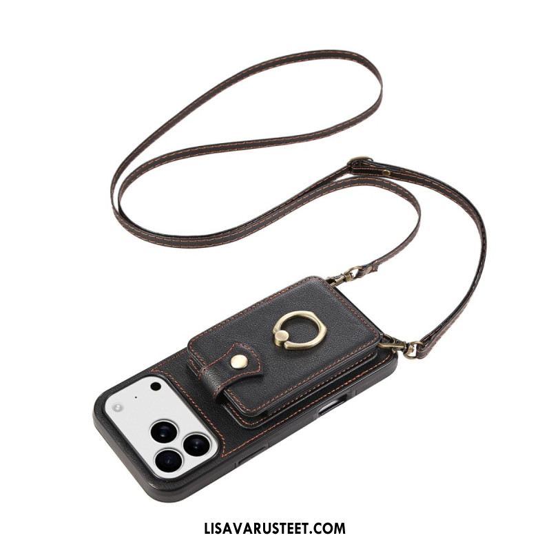 Kuori iPhone 17 Pro Monikorttikotelo Ja Olkahihna