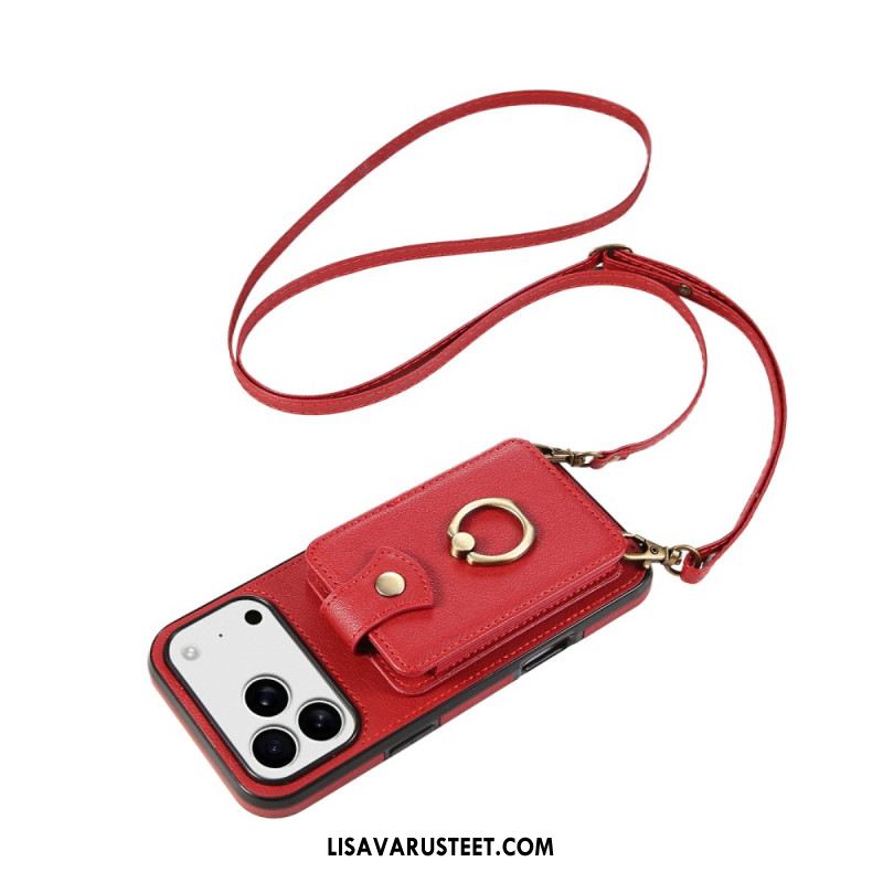 Kuori iPhone 17 Pro Monikorttikotelo Ja Olkahihna