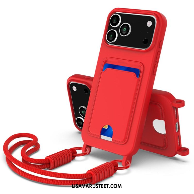 Kuori iPhone 17 Pro Narullinen Korttikotelo Suojakuori