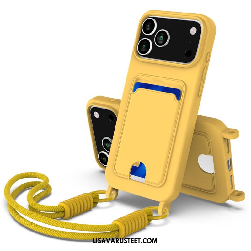 Kuori iPhone 17 Pro Narullinen Korttikotelo Suojakuori