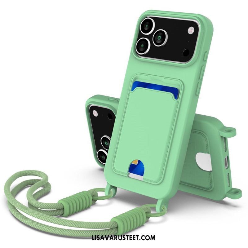 Kuori iPhone 17 Pro Narullinen Korttikotelo Suojakuori