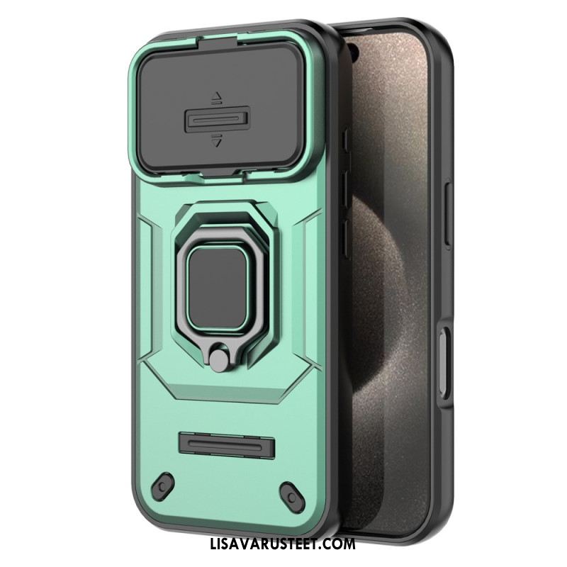 Kuori iPhone 17 Pro Sormuskotelo Linssinsuojalla Suojakuori