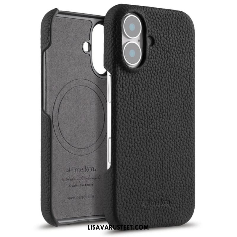 Kuori iPhone 17 Yhteensopiva Magsafe Leather And Microfiber -kotelon Kanssa